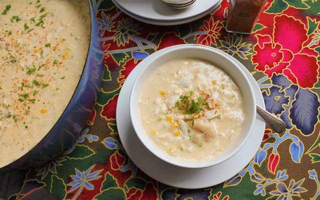 CAJUN STYLE CORN AND CRAB SOUP